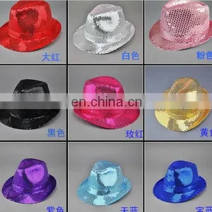 Colorful Sequin Fedora 10" Hat thumbnail-1