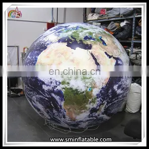 Custom Inflatbale Earth World Globe Sky Ball Helium Planet For Solar System Air Balloon thumbnail-1
