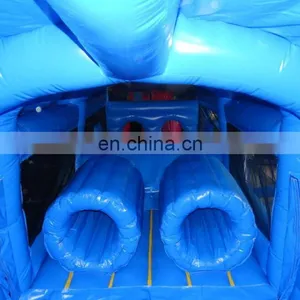 Blue Enclosed Inflatable Obstacle Course thumbnail-2