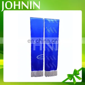 Promotional Polyester Custom Logo Silk Fans Scarf for Sale thumbnail-3