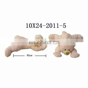 Plush Pink Bear Lying Toy Soft Stuffed Bear Cushion thumbnail-1