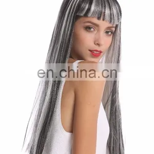 Carnival Black White Grey Party Wigs P-W221 thumbnail-6