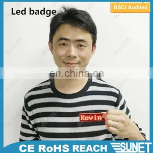 85*23mm Usb Rechargable Led Programmable Sign Display Board thumbnail-1