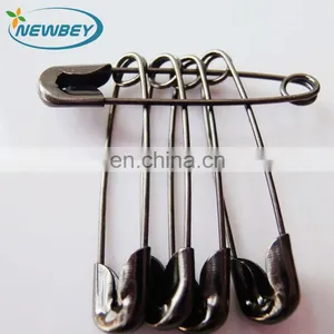 Wholesale Iron Safety Pins BP101 00# 22mm in Black Color thumbnail-1