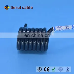 Elastomeric Power Cables Retractable Coil Cable Spring Wire Coiled Cable thumbnail-2