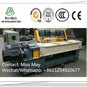 Cast Iron Body Plywood Veneer CNC Spindleless Rotary Peeling-Clipping Lathe Machine thumbnail-3