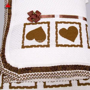 Woven Mexican Blanket Wool Throw Baby Shawl Embroidered Hooded Blanket thumbnail-5