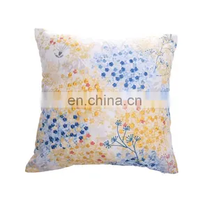 Traditional Luxury Digital Print Embroidered Floral Cushion Covers for Sofa Bedroom thumbnail-2