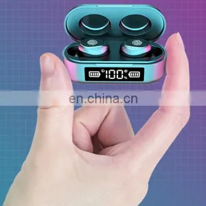 Hot Style F9-6 Bluetooth Headset 5.0 Mini Touch Digital Display Battery Display Sport Headset TWS Headset thumbnail-5