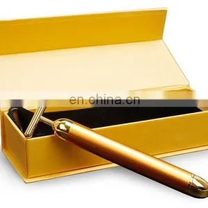 Vibrator T Shape 24k Gold Beauty Bar Skin Care Mini Vibrator Roller thumbnail-3