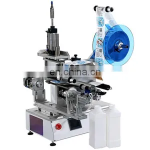 Semi Automatic Labeling Machine For Bottles Used , Manual Labeling Machine Square Bottle thumbnail-2