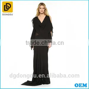 Hottest Fashion Style Elegant Women Casual Summer Ladies Black Sleeveless Dress thumbnail-3