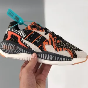 Adidas Originals ZX Alkyne 1180BlackVoltZX in Black Leopard Print For Women/Mens thumbnail-2