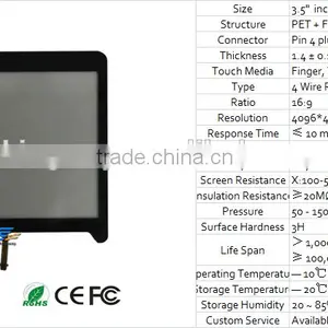3.5 Inch Glass Touch Button Panel for GPS and Medical Dervice thumbnail-2