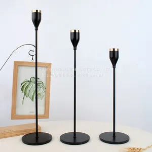 European -style Candle Candlesticks Small Candlestick Table Romantic Candlelight Dinner Three -piece Set of Decoration Wedding Plating Ornaments thumbnail-1