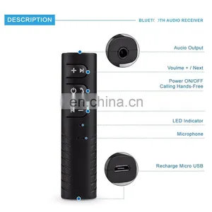 Wireless Blue Tooth Receiver Car 3.5mm AUX Port Music Wireless Audio Receiver Handsfree Call Audio Cars Wireless Car thumbnail-3
