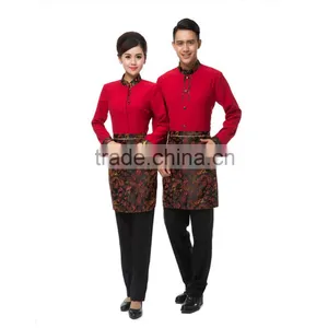 Chinese Restaurant Hotel Waiter Uniform thumbnail-1
