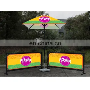For Advertising Banner Custom Custom Portable Safety Road Barricade Fence Traffic Metal Crowd Control Barrier thumbnail-1
