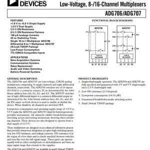 ADG706BRUZ Signal Switch/encoder Decoder ADI Original Stock thumbnail-1