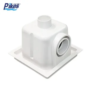 Pikes New Square Main Drain 2''/2.5'' ABS Material In-line Inserts Wholesale Swimming Pool Floor Main Drain thumbnail-6