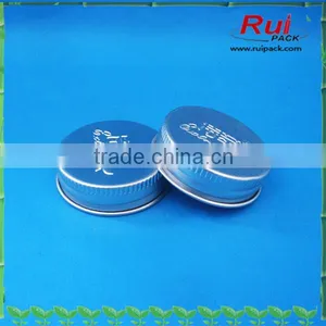 Silver Aluminum Cap With Embossing,Aluminum Logo Engrave Cap for Bottle thumbnail-1
