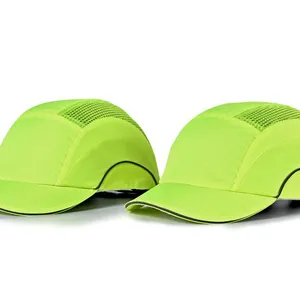 Fluorescent Outdoor Safety Anti-Collision Bump Cap With Insert Helmet thumbnail-2