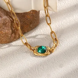 OEM 316L Stainless Steel Necklace Pendant Chain – 18K Vacuum PVD Plated, Low MOQ Factory Direct thumbnail-1