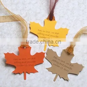 Custom High Quality Leaf Shaped Paper Hang Tags thumbnail-1