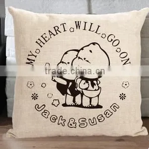 A Wedding Gift Wedding Cotton and Linen Pillow Pillows on the Sofa Cushion for Leaning on Wholesale thumbnail-3