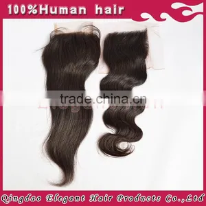 Factory Hot Selling Natural Colour Unprocessed Brazilian Hair Pieces,14"/12" Closure thumbnail-5