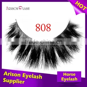 Private Label Horse Fur Lashes, 3d Mink Eyelashes,mink Strip Eyelashes Mink the Eyelash Extension Quality Choice thumbnail-1