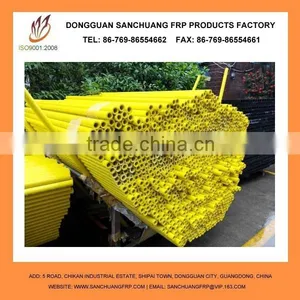 Yellow FRP Fiberglass Hollow Tubes Flag Poles thumbnail-1