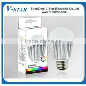 Led Dimmable Bluetooth E27 6W RGBW Bulb + Wireless Remote + Smart Wifi Bridge IOS /Android APP thumbnail-3