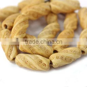 OB030 For Bracelets or Necklace Carved Chunky Bone Beads thumbnail-3