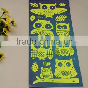 RYP5129 Glow Owl Wall Stickers in the Dark thumbnail-1