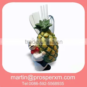 Ceramic Chef Cooking Tool With Fruit Pineapple thumbnail-1