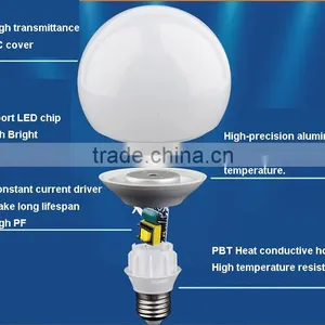 G95 LED BULB 15W BULB LIGHT ALUMINUM + Plastic Led Bulb ce Rohs E27 Save Lamp Quality Choice thumbnail-2