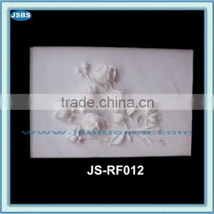 China Supplier White Marble Stone Relief Flower Carving thumbnail-1