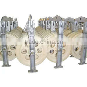 Large Diameter Wire Nylon Pulley Block or Conductor Pulley Blocks thumbnail-3