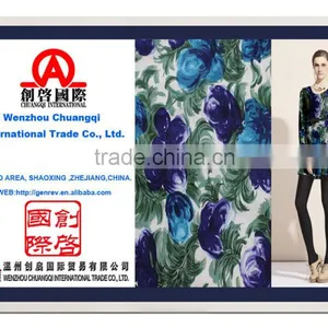 Beaulty Flower Design Printed 100% Cotton Fabric for Bulk Wholesale Clothing thumbnail-1