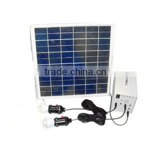 5w Mobile Home Solar System With 2 LED Lights,1*5VUSB,4*12V Output thumbnail-1