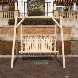 Outdoor Two Seater Wooden Garden Swing for Adults thumbnail-2