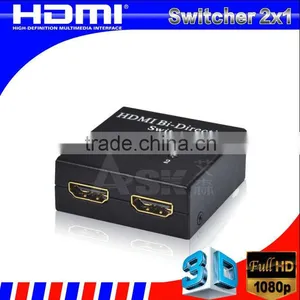 Hot Sale HDMI Switch 2 in 1 Out Metal Shell Hdsw1201 thumbnail-1