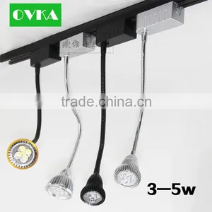 New Design! Gooseneck Track Light LED Spot Light 1w to 12w Rotatable High Power for Gallery Store thumbnail-1
