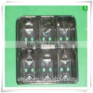 OEM Vacuum Forming Black Plastic Blister Tray thumbnail-1