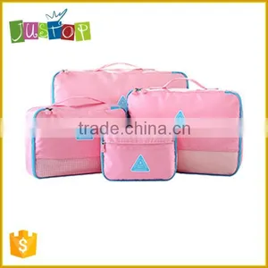 Justop New Arrival 4 in 1 Travel Organizer Bag For Clothes Storage Pouch Fashion Folding Toiletry Bags Set Quality Choice thumbnail-1