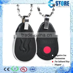 Waterdrop Design Volcano Lava Energy Stone Pendant Bio Quantum Energy Pendants Charms thumbnail-1