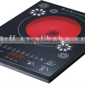 Fashion Design no Radiation High Quality 2000w Portable Glass Single Burner Glass Ceramic Cooktop thumbnail-6