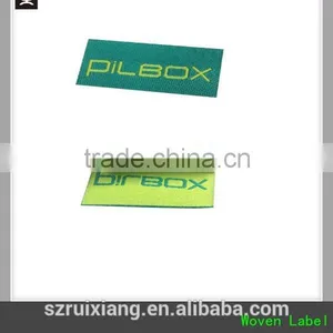 Custom Loopfold/center Fold Clothing Woven Label thumbnail-1