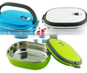 Quality Products Various Color Stainless Steel Square Locked Lunch Boxes for Kids thumbnail-1